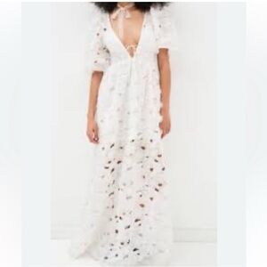 For Love And Lemons White lace Maxi Dress